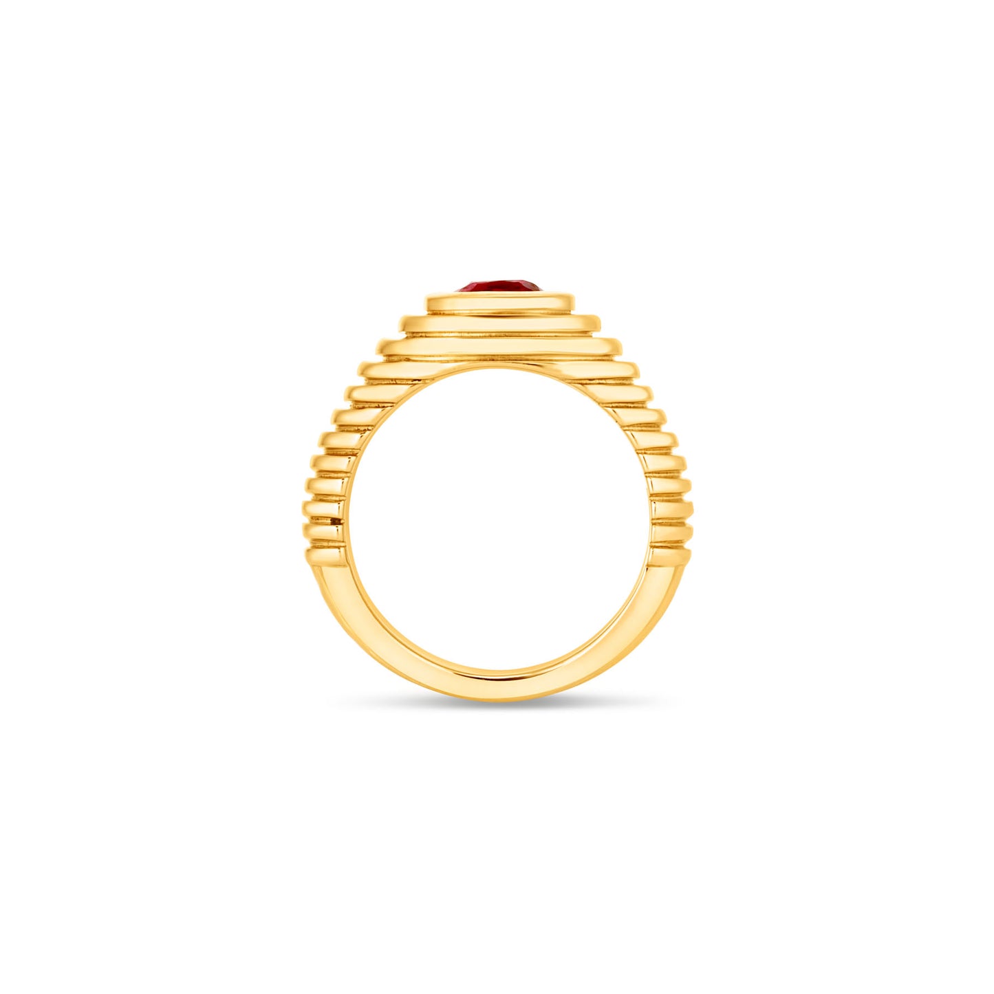 Contessa Red Spinel Pinkie Ring