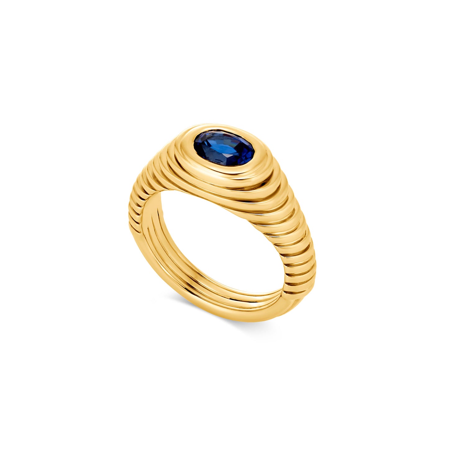 Contessa Ceylon Sapphire Pinkie Ring