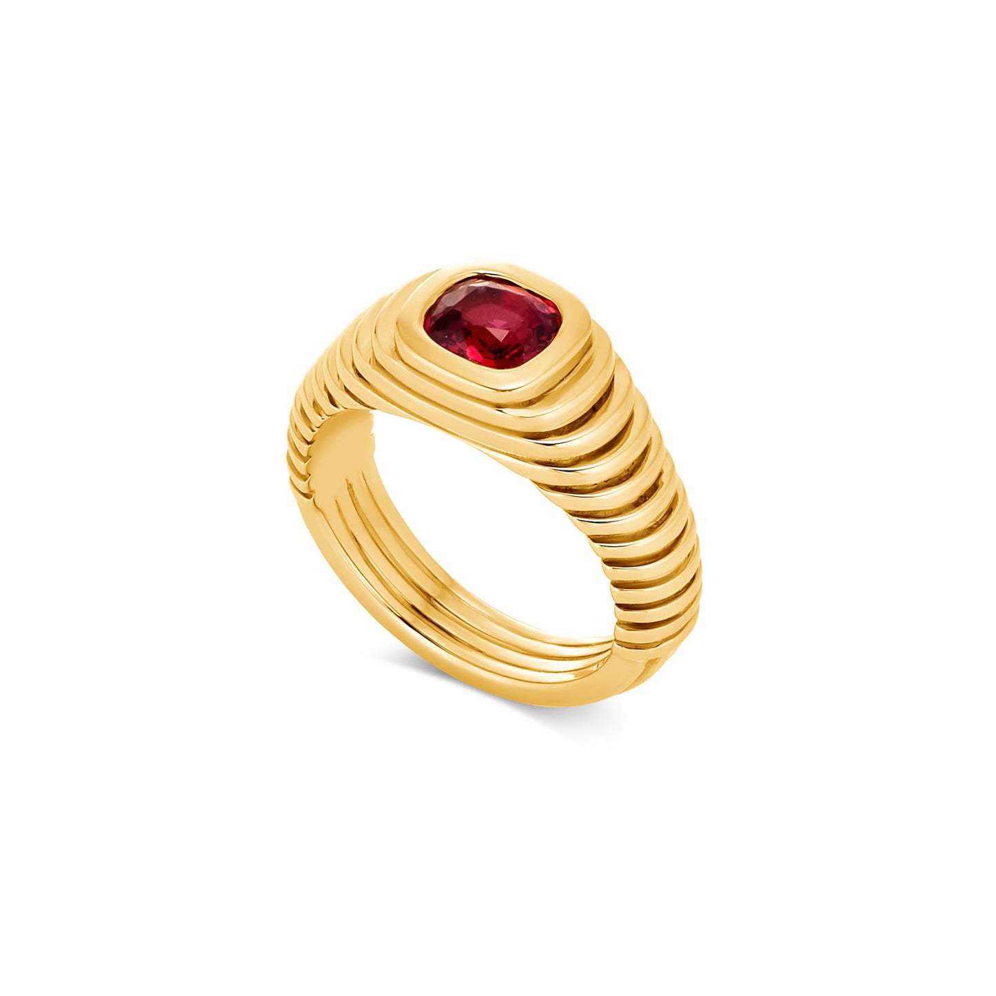 Contessa Red Spinel Pinkie Ring