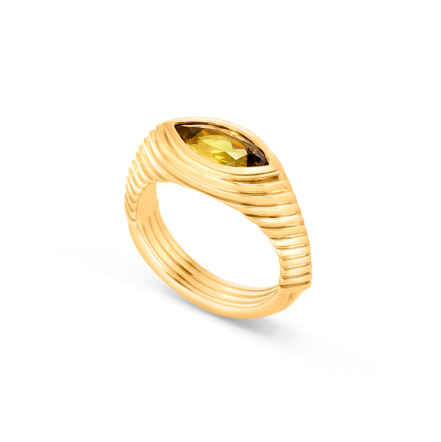 Contessa Yellow Sapphire Pinkie Ring