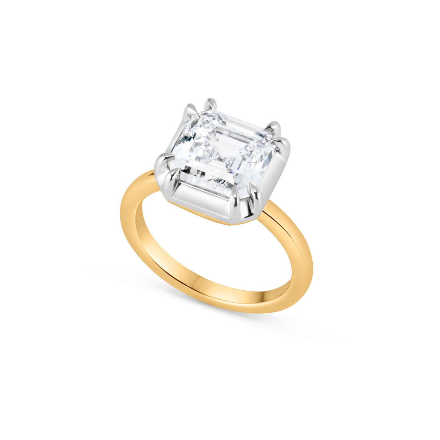 ASSCHER GEORGIAN RING