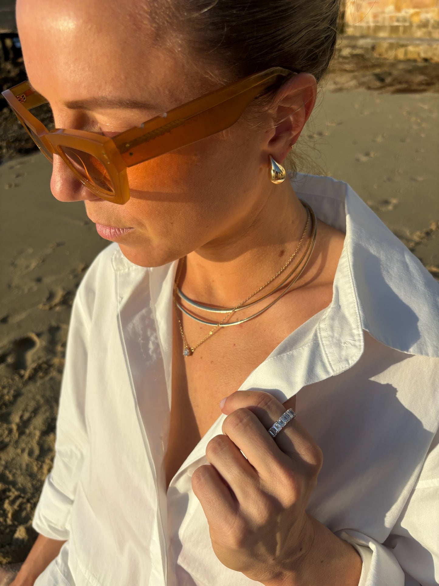 OMEGA TWO-TONE NECKLACE
