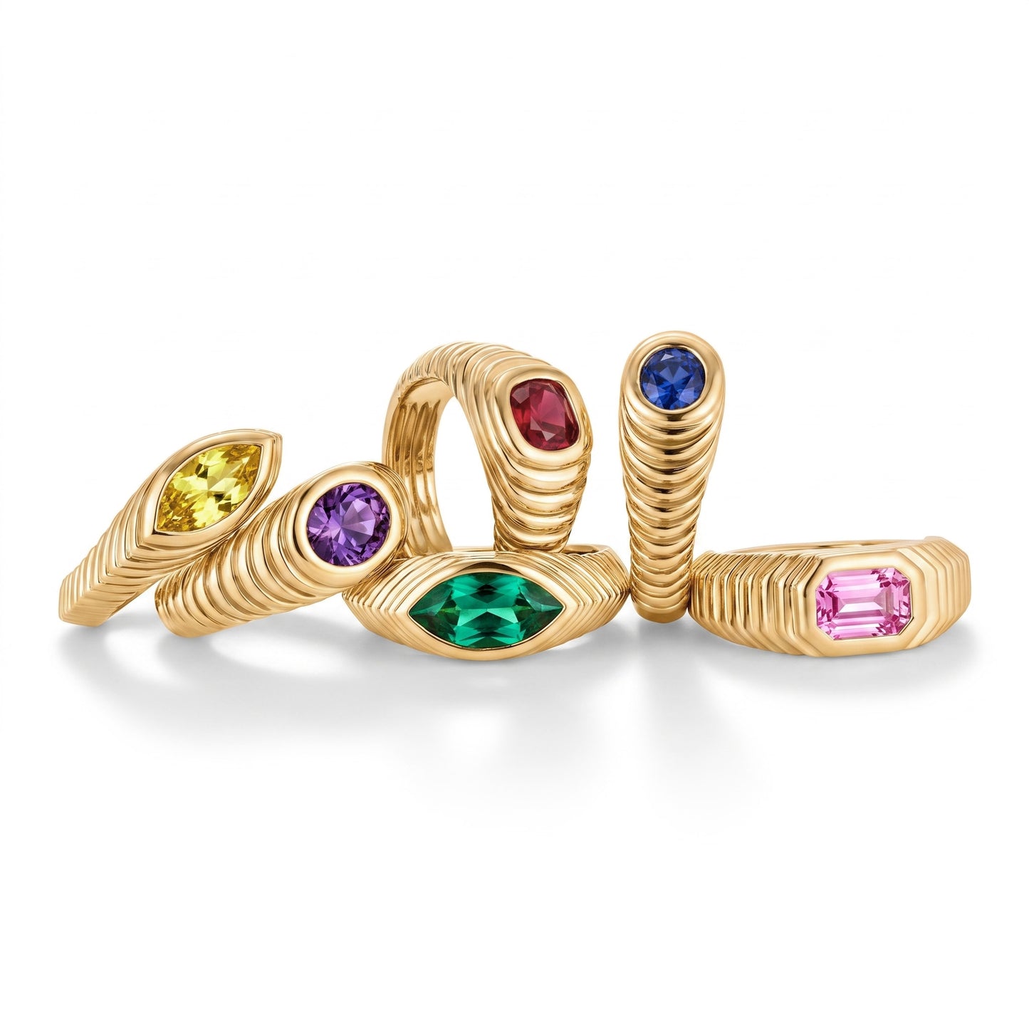 Contessa Oval Cut Diamond Pinkie Ring