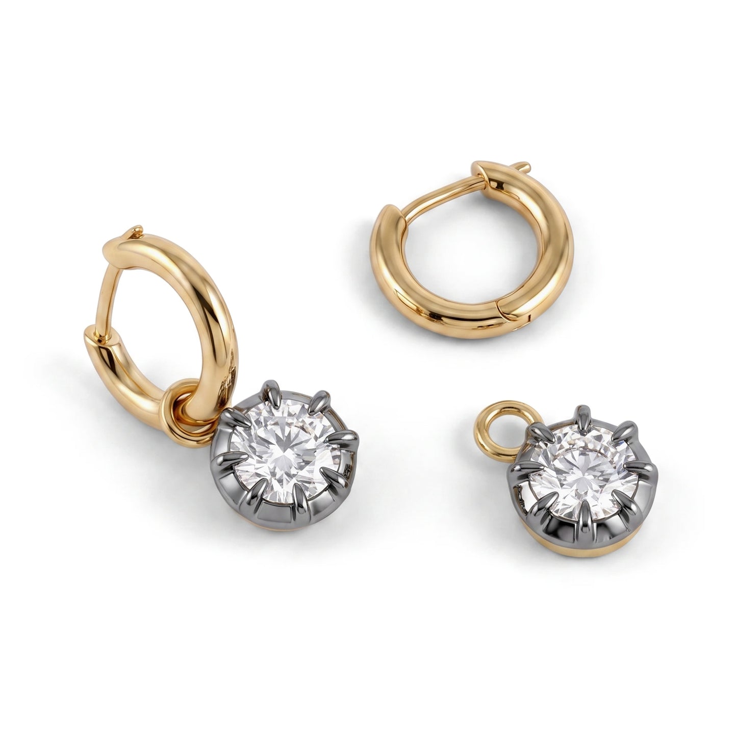 GEORGIAN DIAMOND DROP EARRINGS