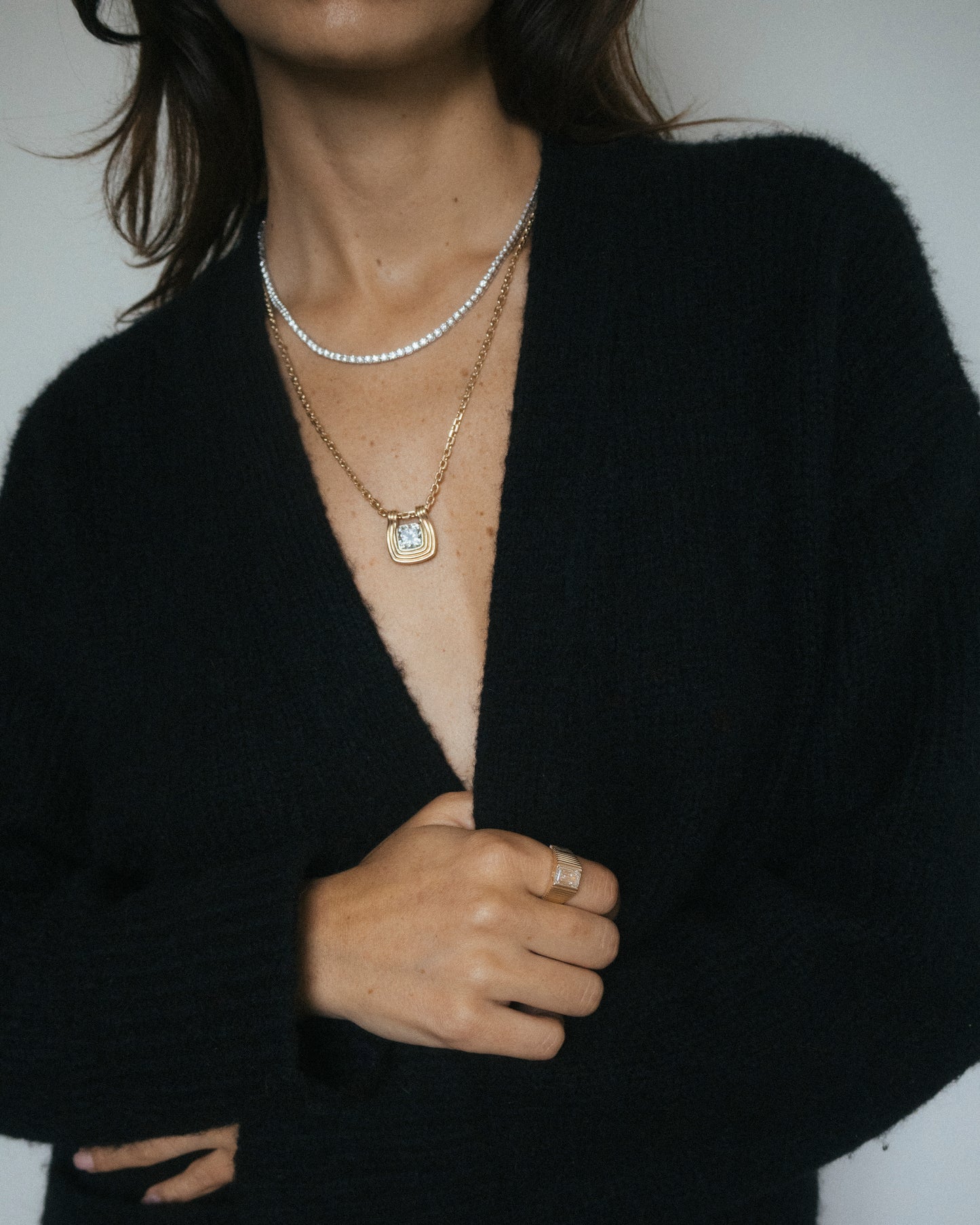 CONTESSA CUSHION CUT DIAMOND PENDANT