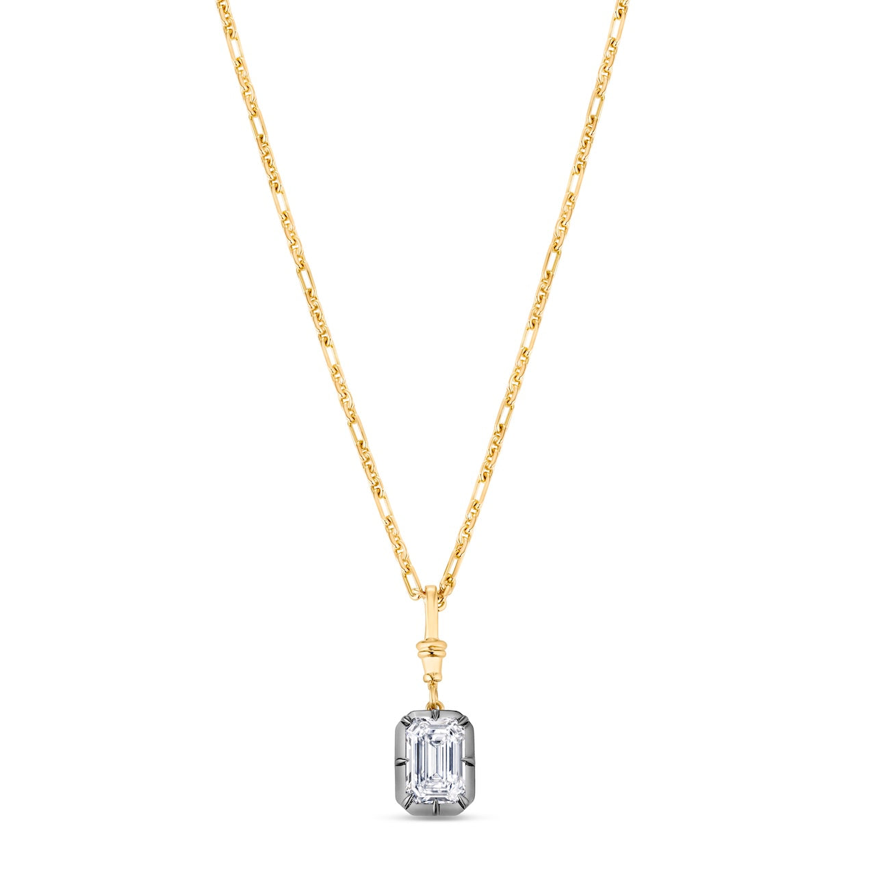 SOPHIA EMERALD CUT PENDANT