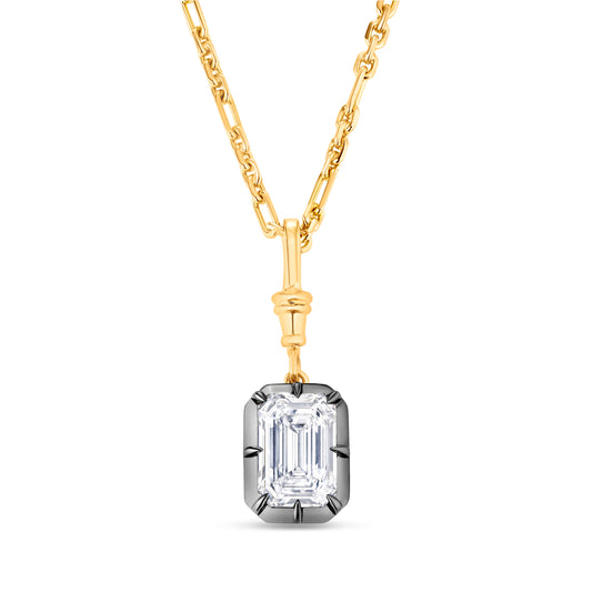 SOPHIA EMERALD CUT PENDANT