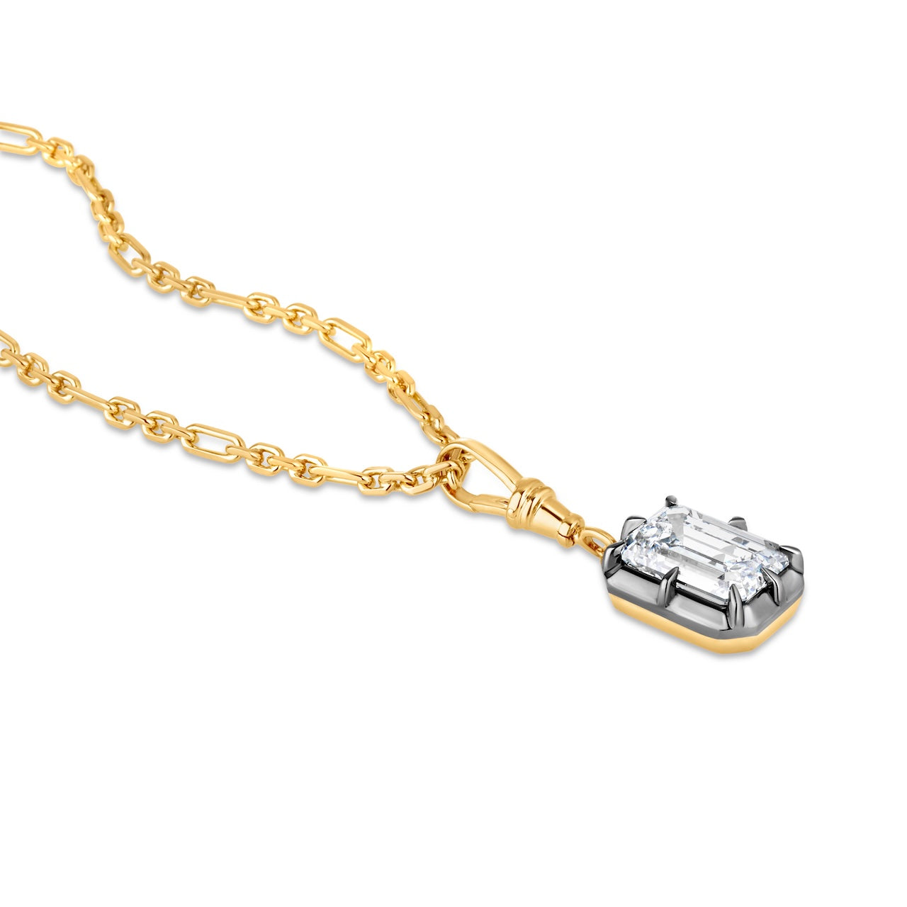 SOPHIA EMERALD CUT PENDANT