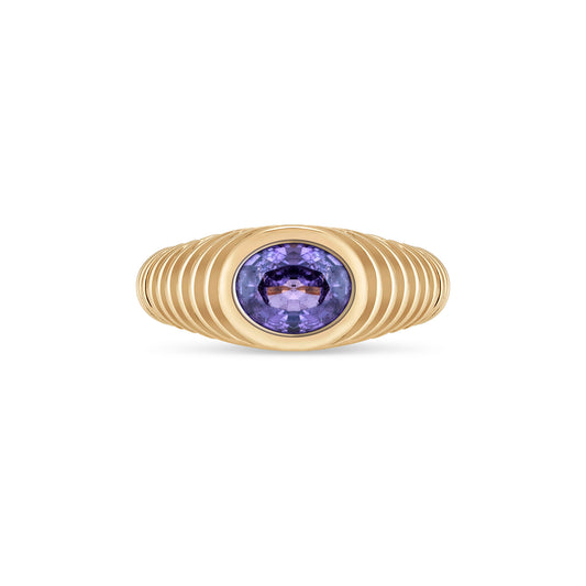 Contessa Purple Spinel Pinkie Ring