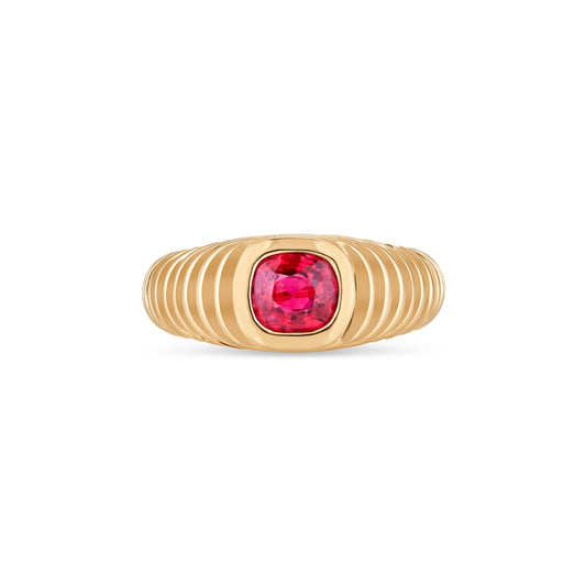 Contessa Red Spinel Pinkie Ring