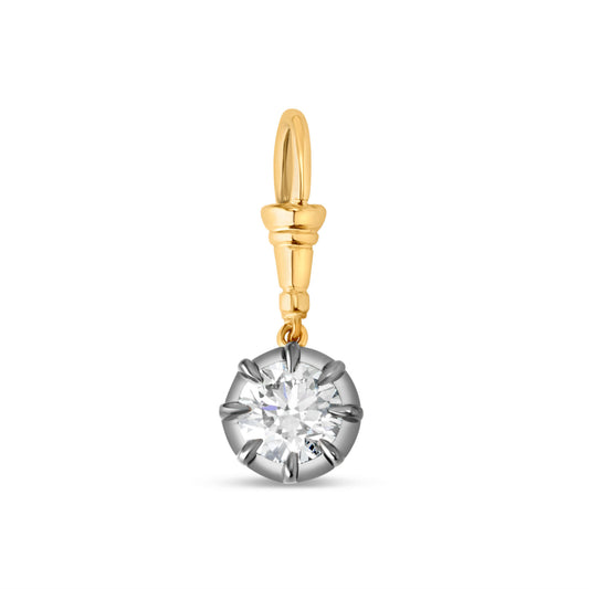 GEORGIAN ROUND PENDANT ON CUT CLASP