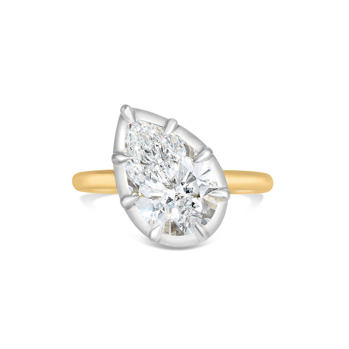 TILTED PEAR GEORGIAN RING