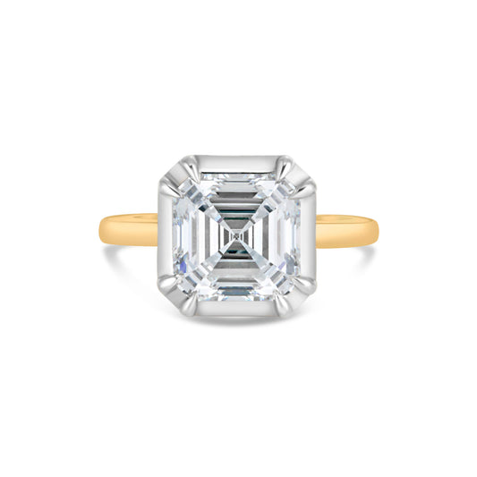 ASSCHER GEORGIAN RING