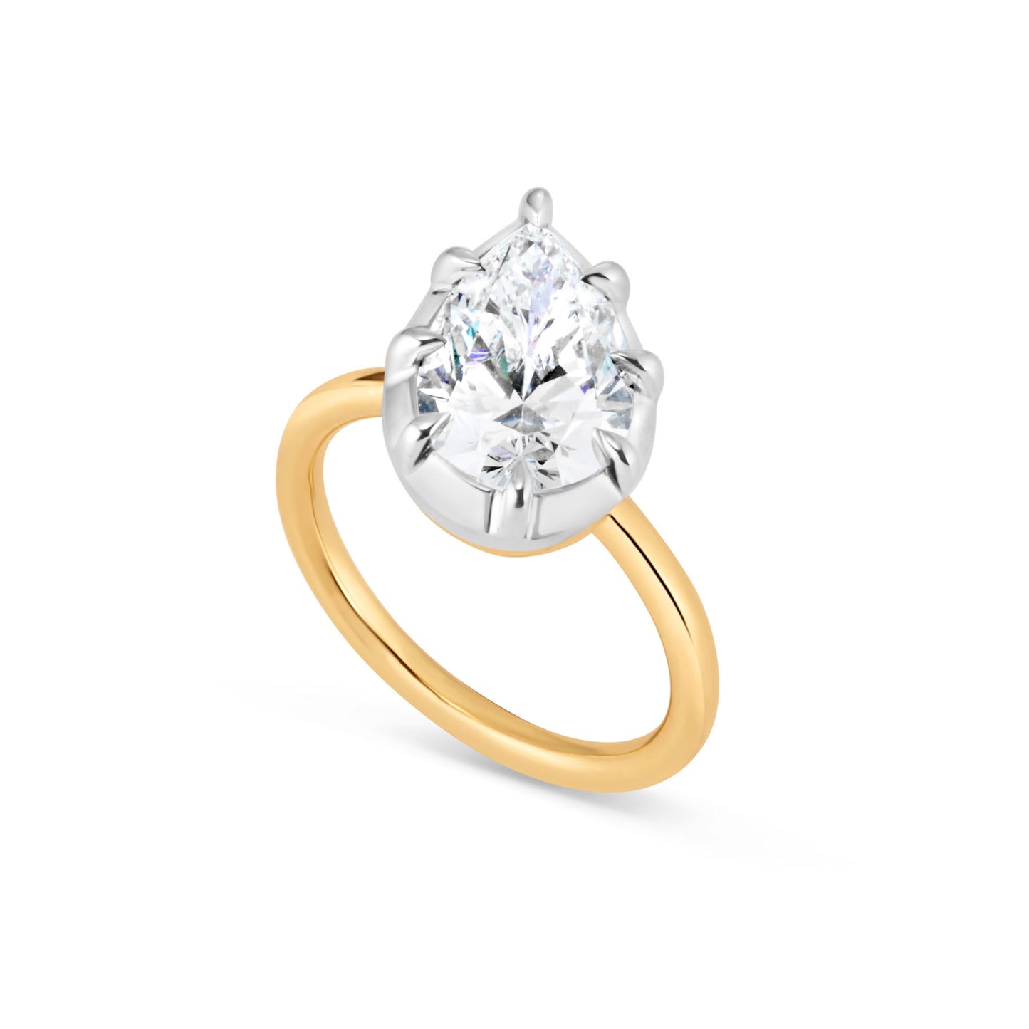 TILTED PEAR GEORGIAN RING