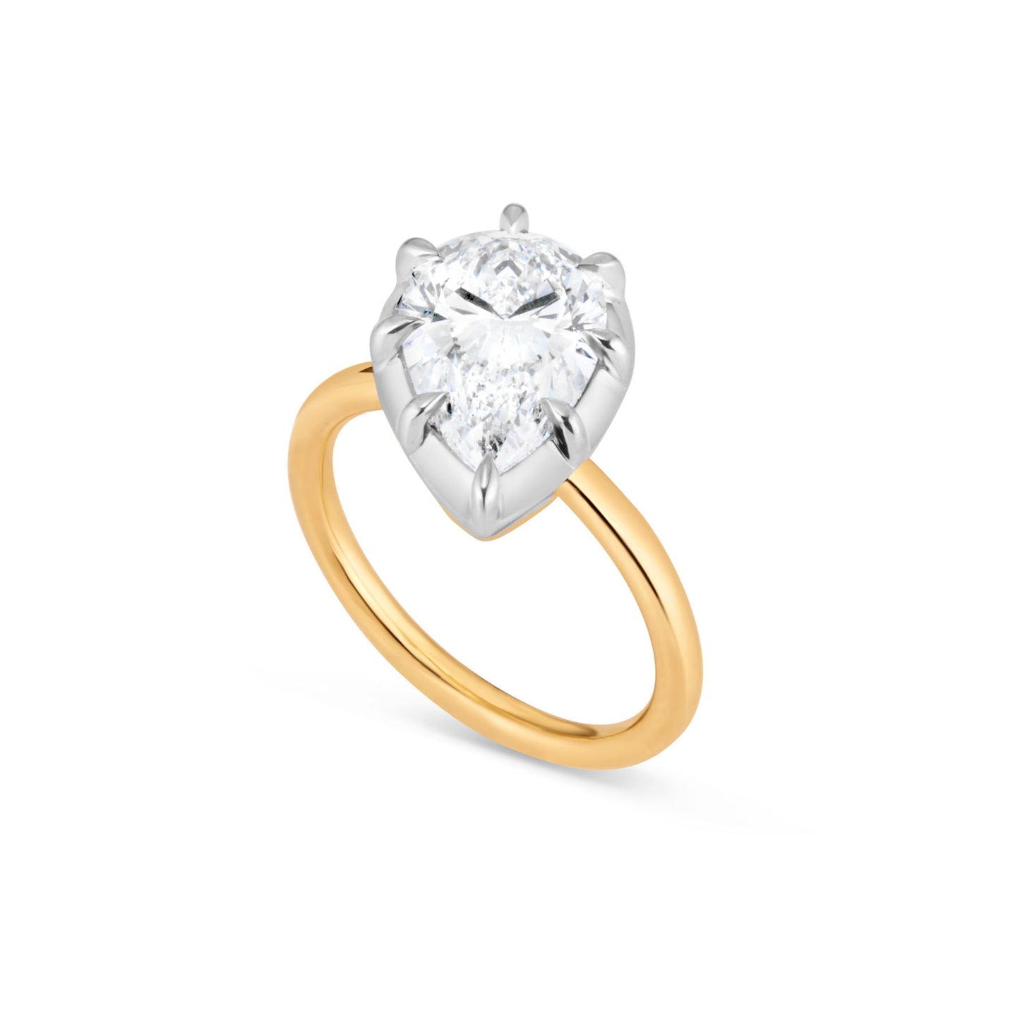 TILTED PEAR GEORGIAN RING