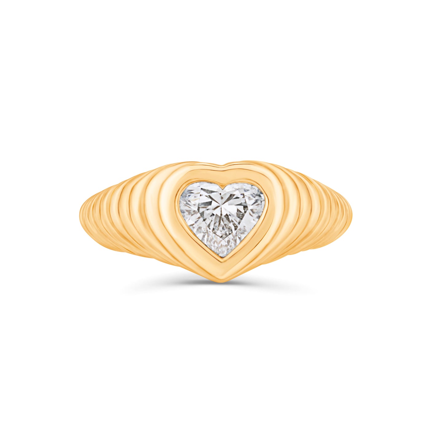 Contessa Heart Diamond Pinkie Ring
