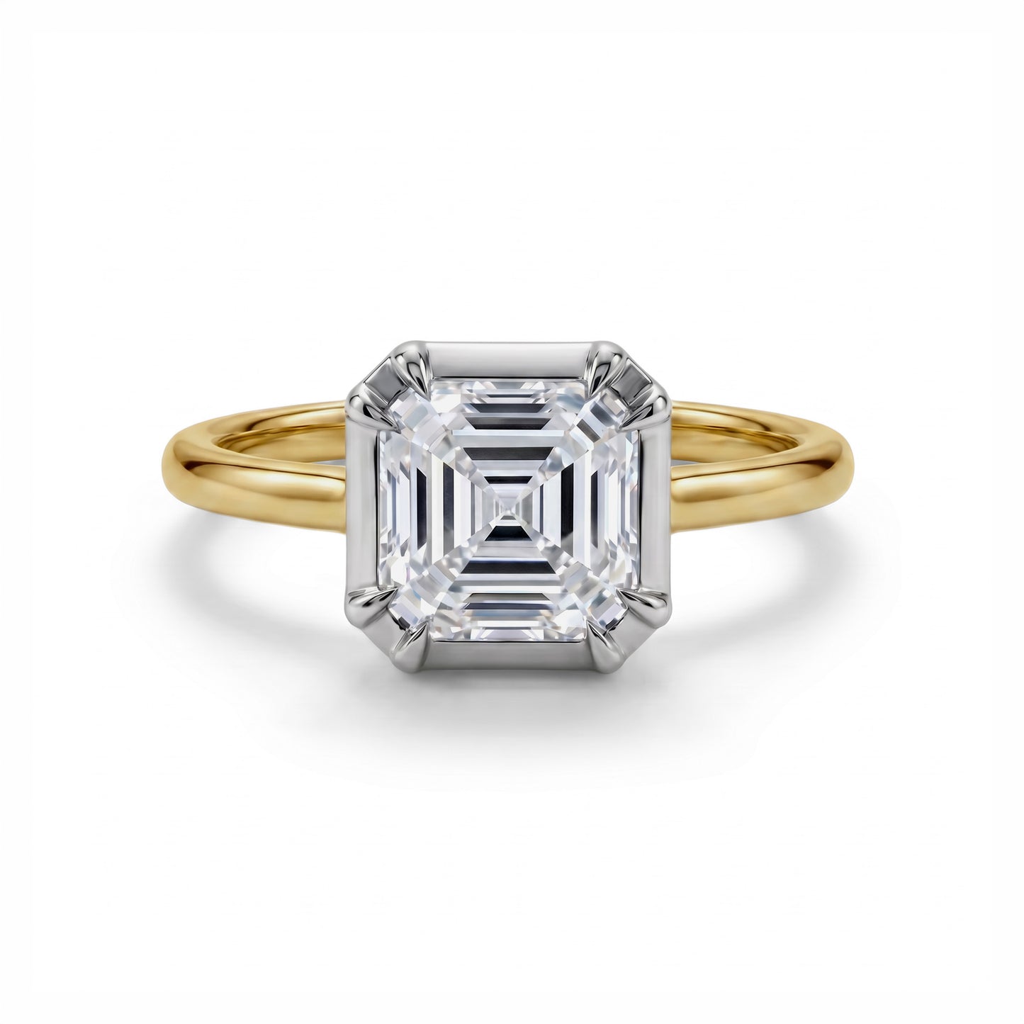 ASSCHER GEORGIAN RING