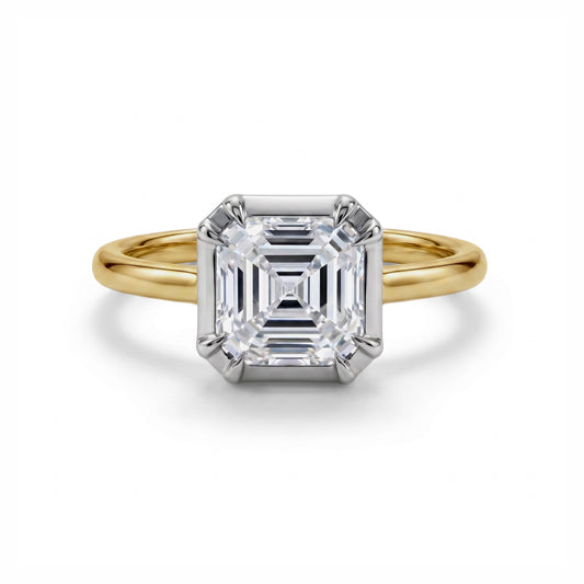 ASSCHER GEORGIAN RING