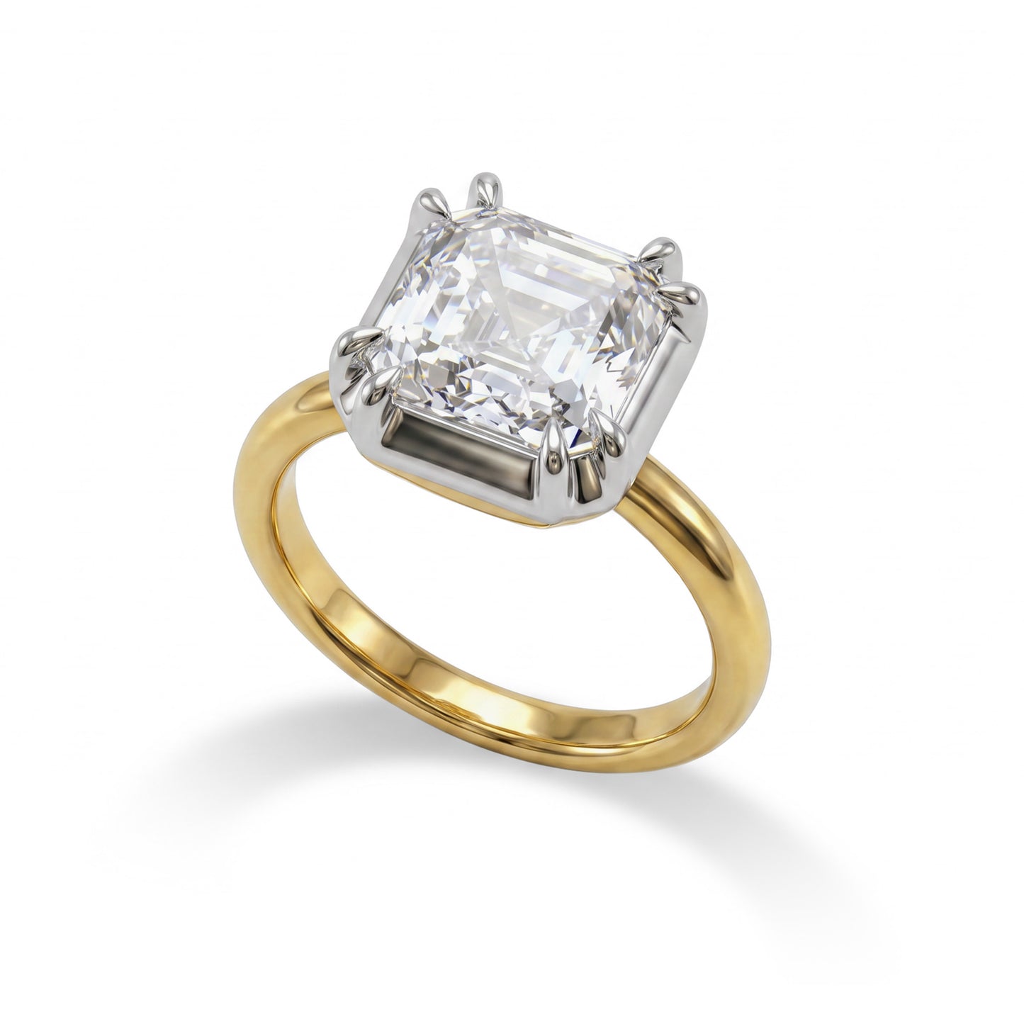 ASSCHER GEORGIAN RING