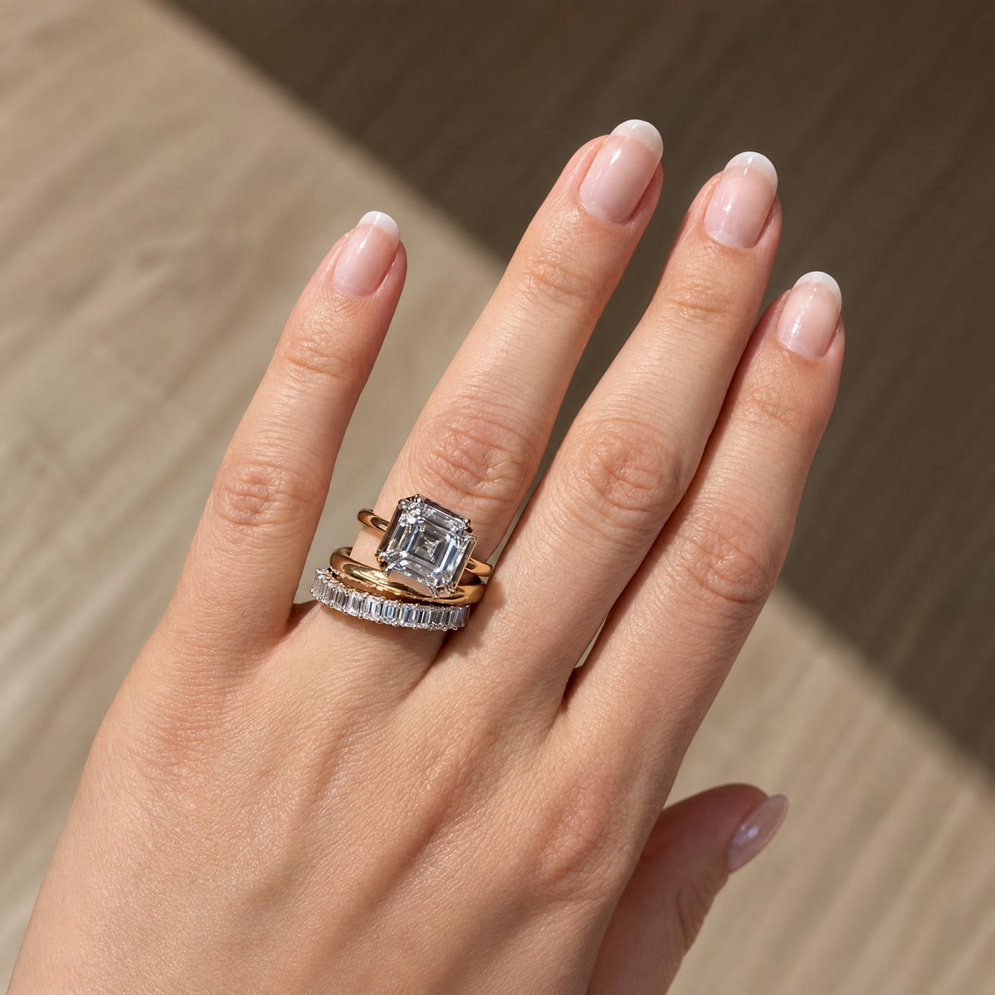 ASSCHER GEORGIAN RING