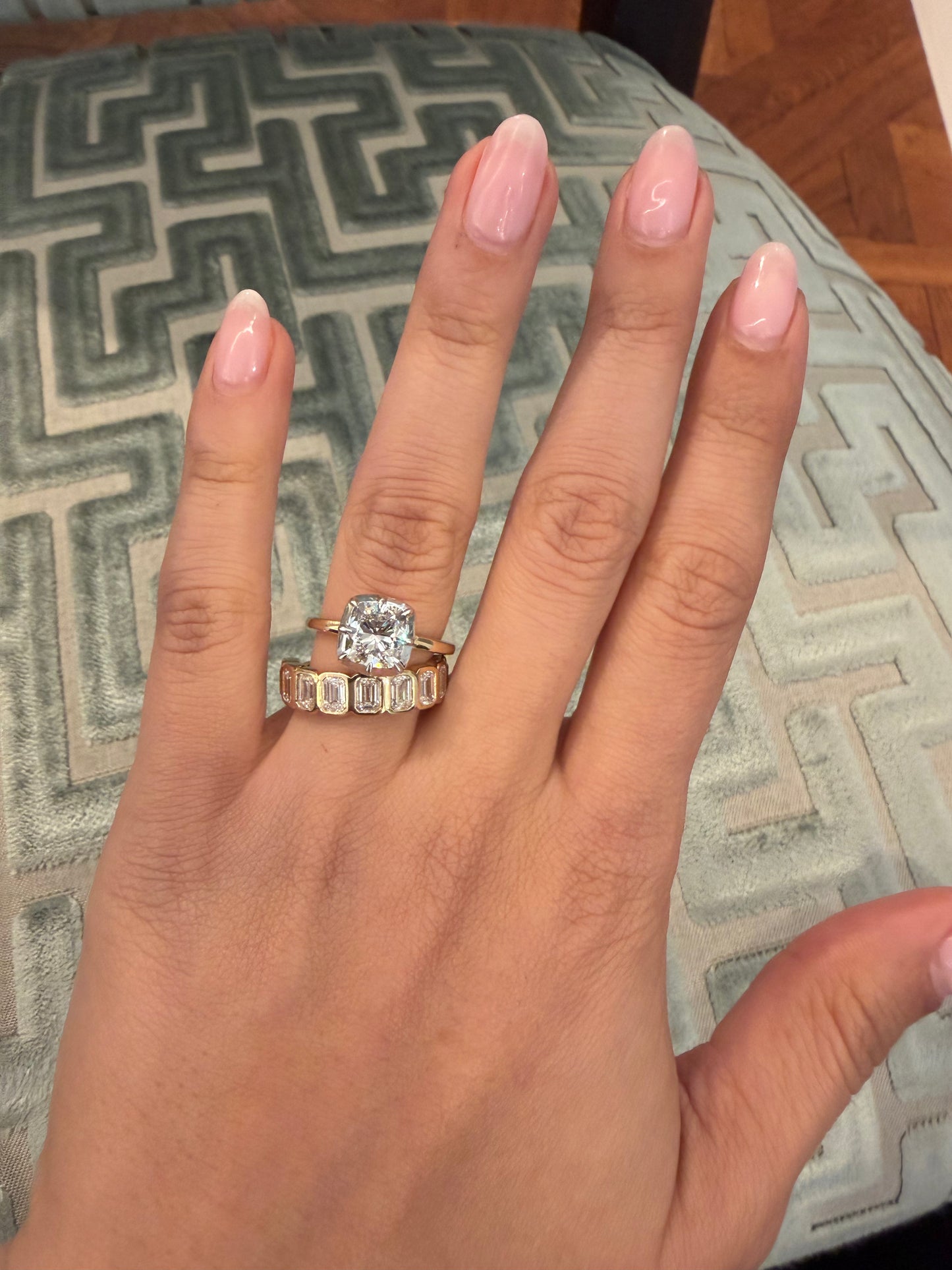 CUSHION GEORGIAN RING