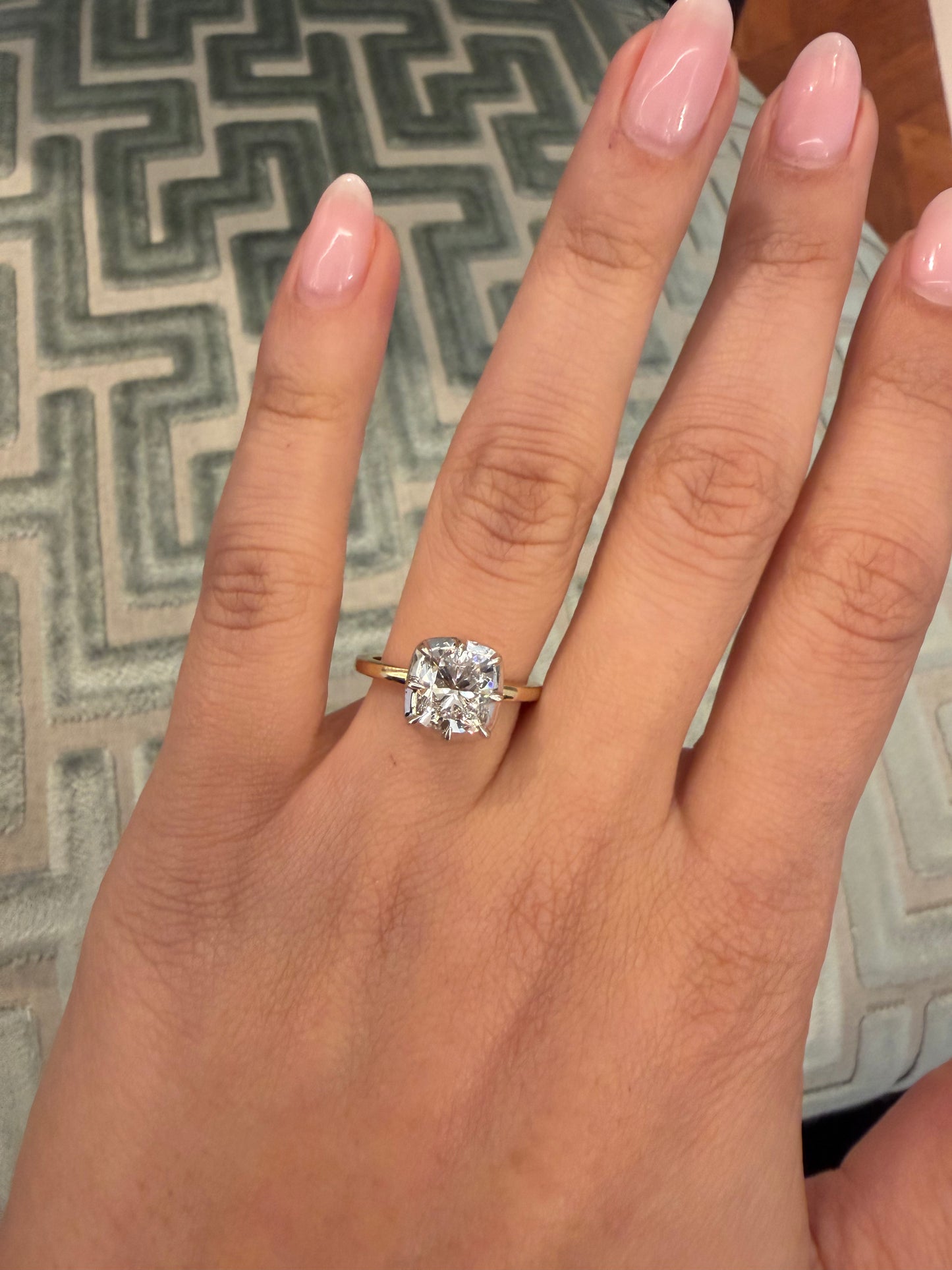 CUSHION GEORGIAN RING