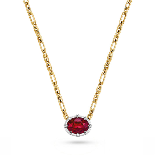 MILA RUBY PENDANT ON CHAIN