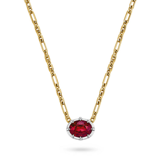 MILA RUBY PENDANT ON CHAIN