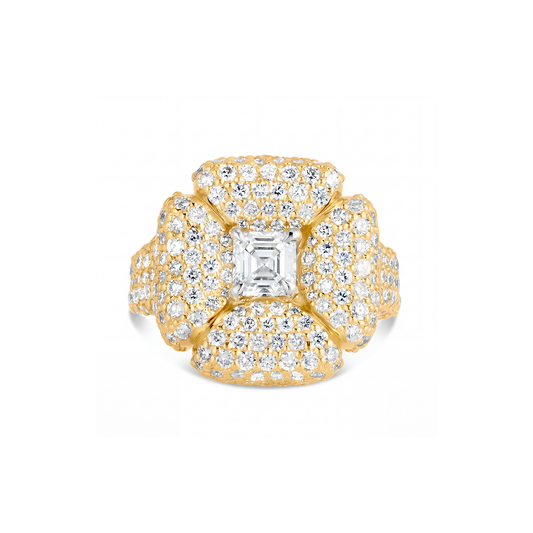 THE VESTA PAVE DIAMOND RING