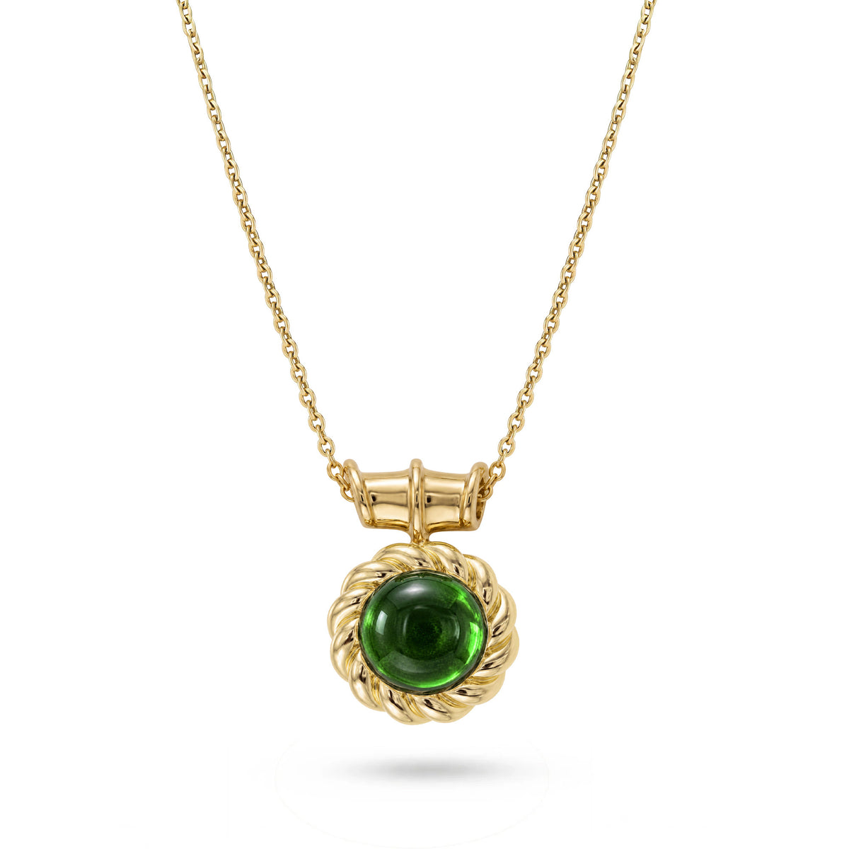 SABINA ROUND CABOCHON PENDANT