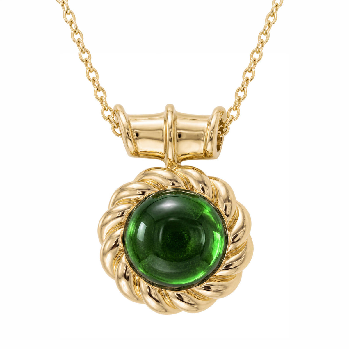 SABINA ROUND CABOCHON PENDANT
