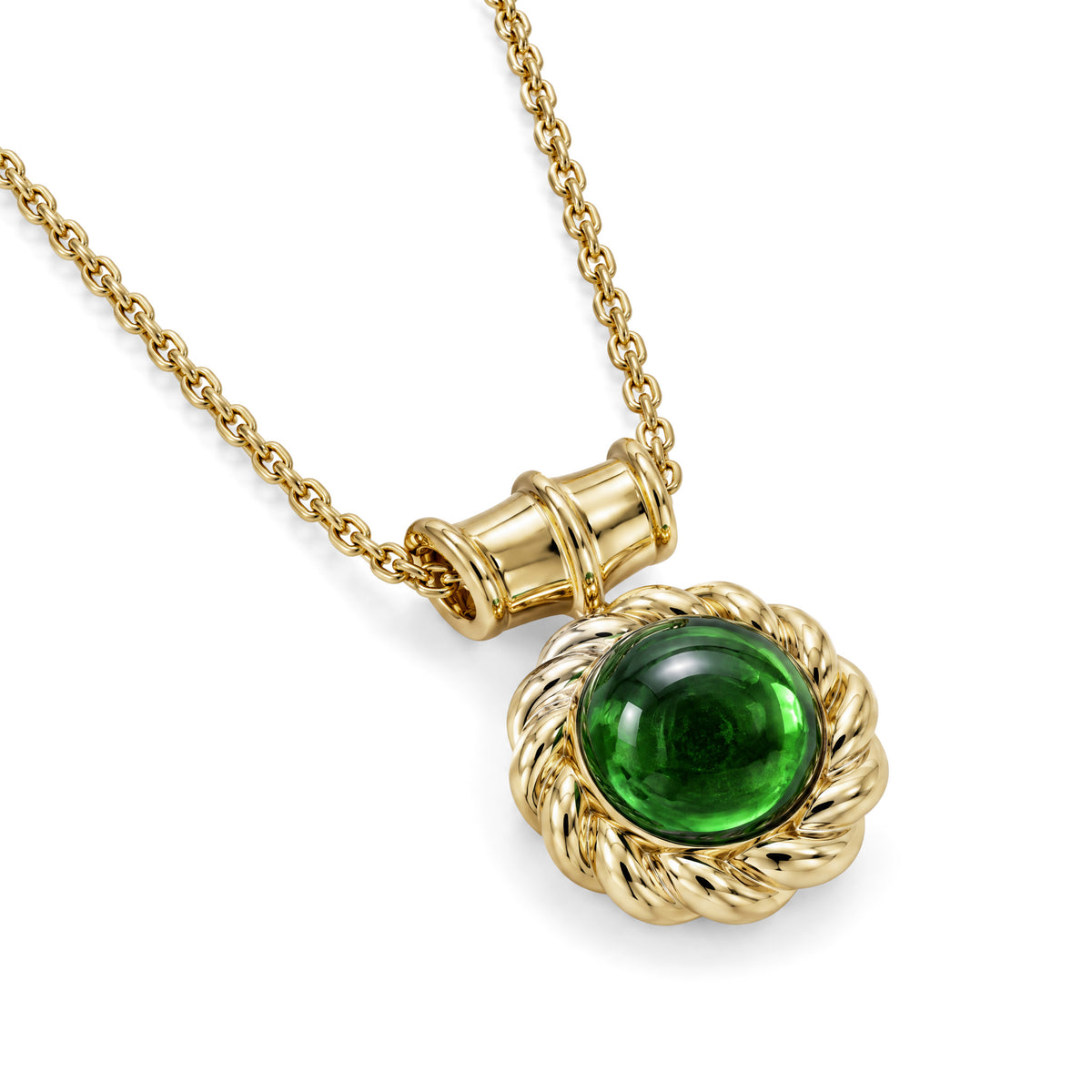SABINA ROUND CABOCHON PENDANT