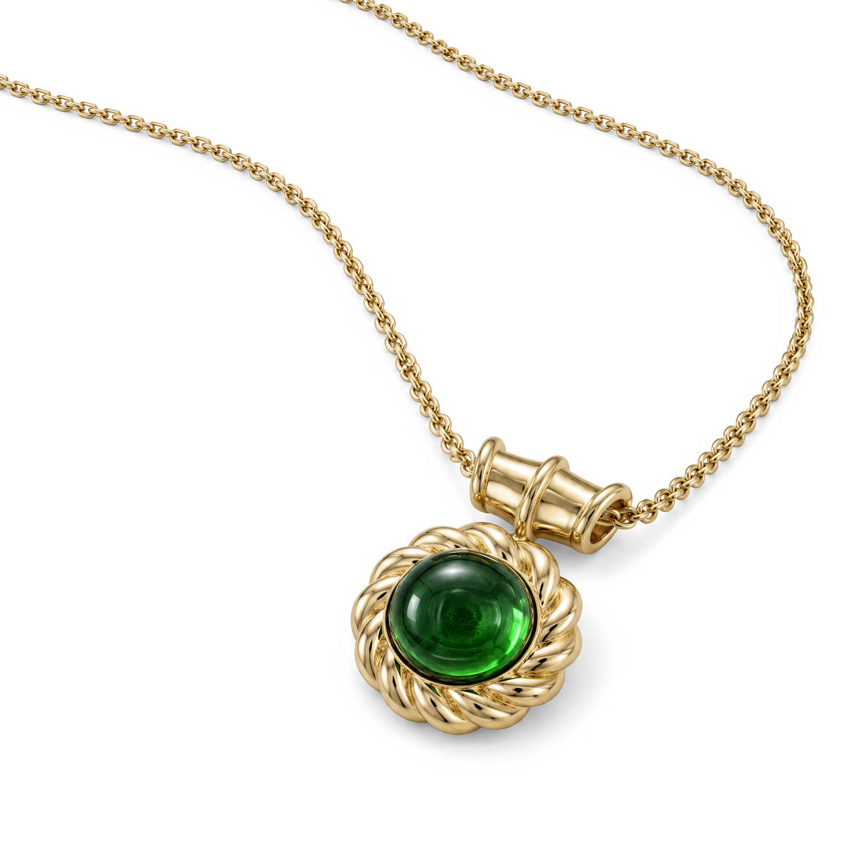 SABINA ROUND CABOCHON PENDANT