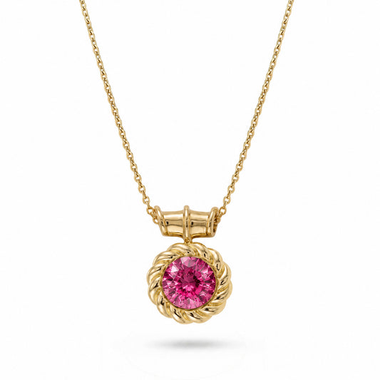 SABINA ROUND SPINEL PENDANT