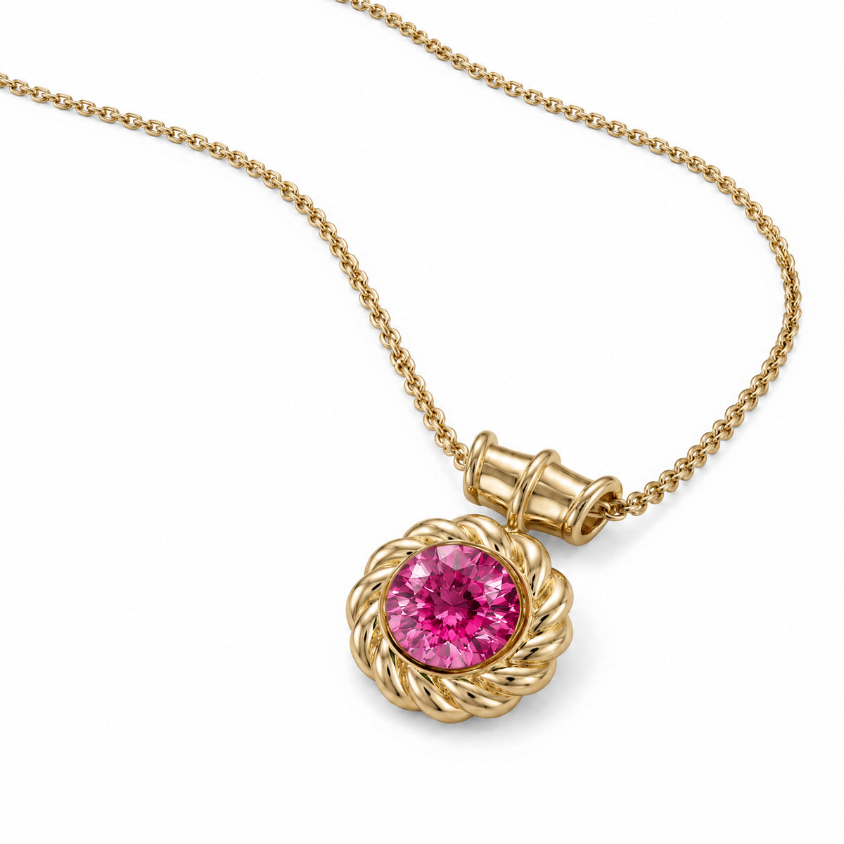 SABINA ROUND SPINEL PENDANT