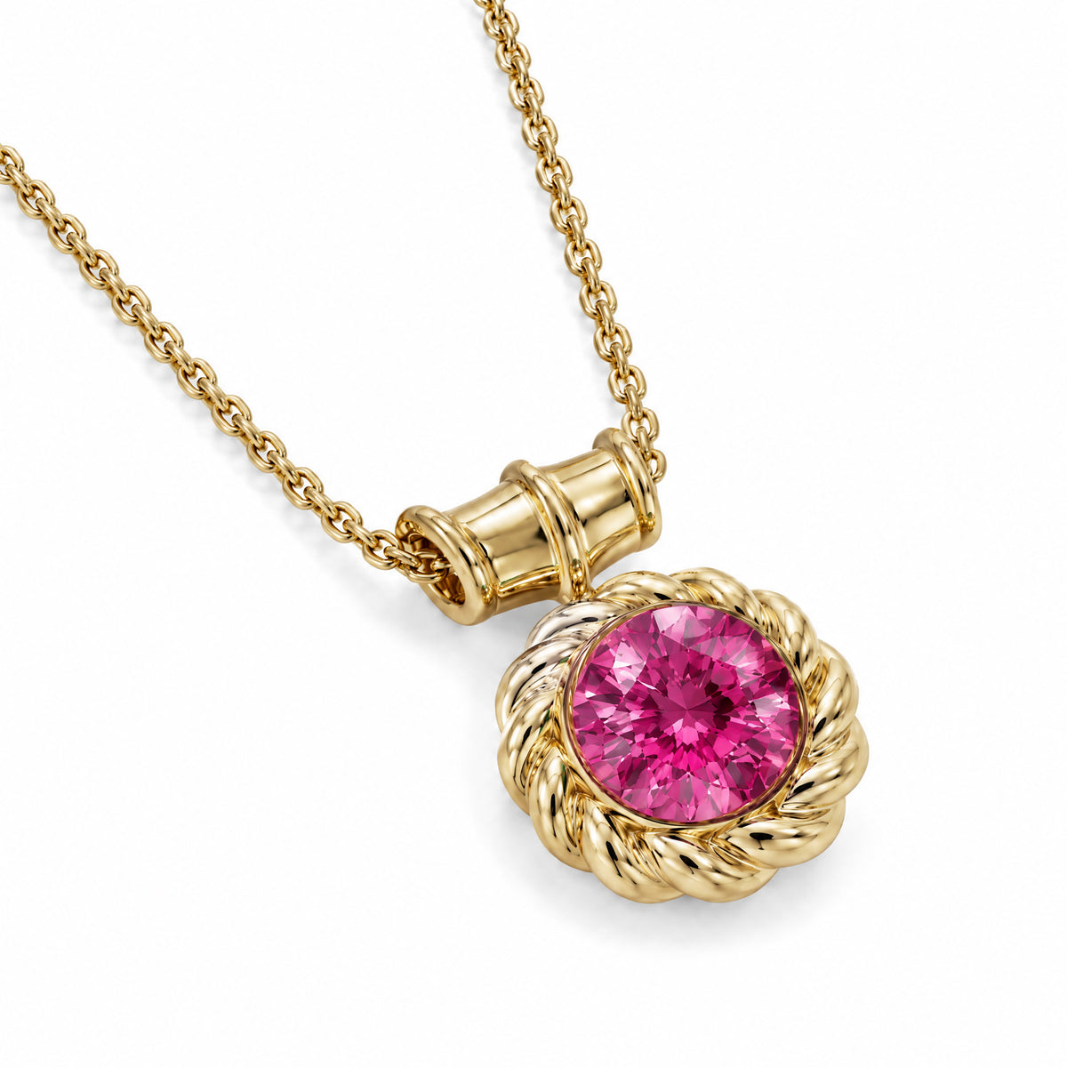 SABINA ROUND SPINEL PENDANT