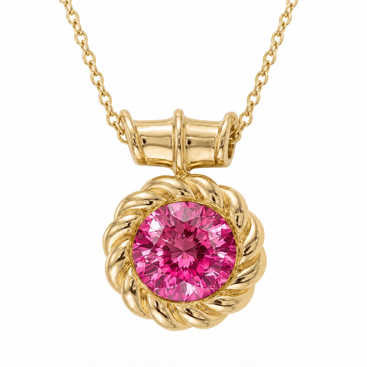 SABINA ROUND SPINEL PENDANT