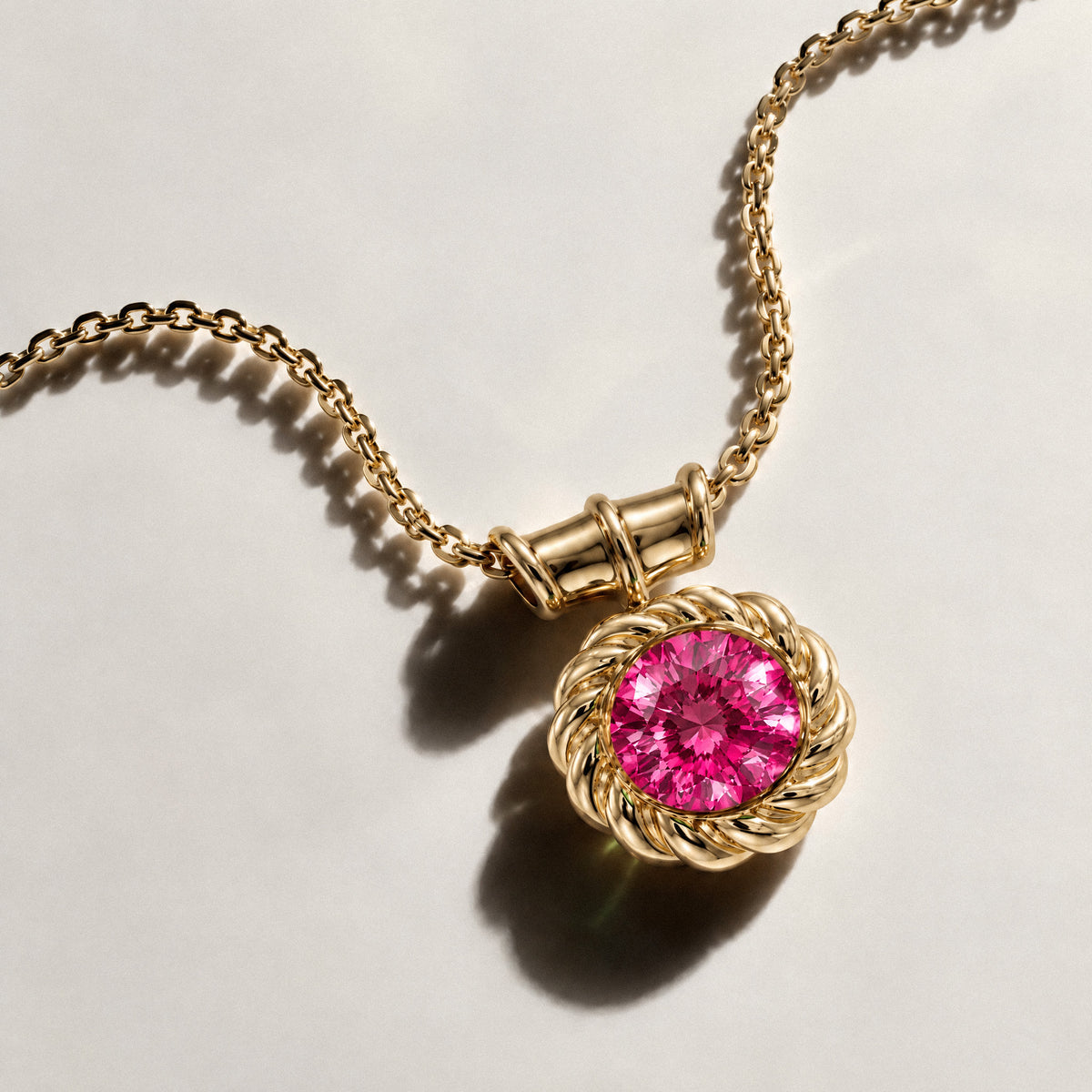 SABINA ROUND SPINEL PENDANT