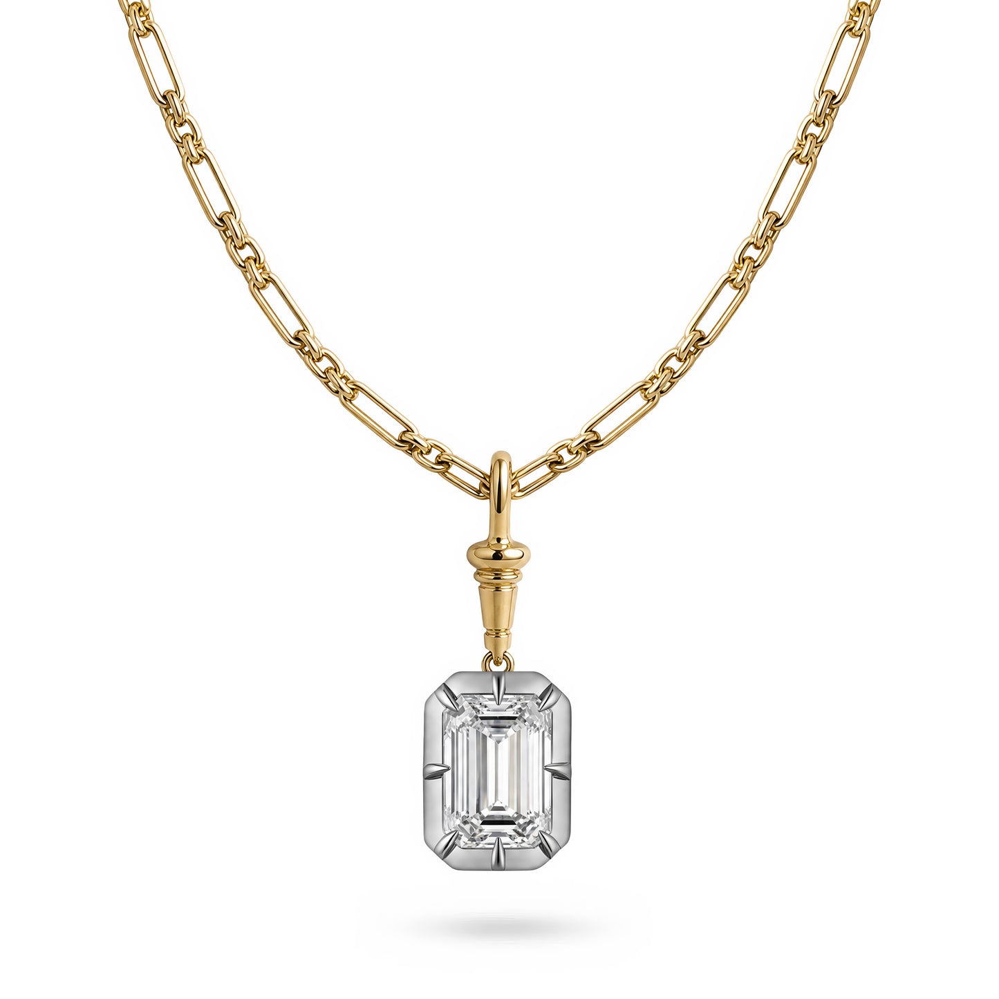 SOPHIA EMERALD CUT PENDANT