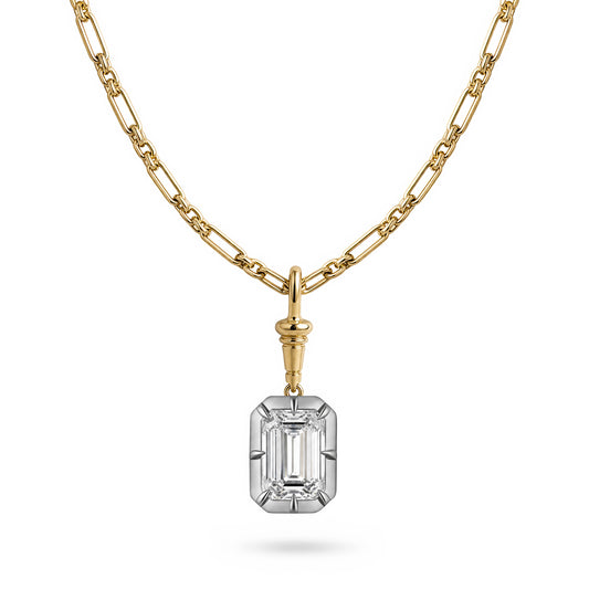 SOPHIA EMERALD CUT PENDANT