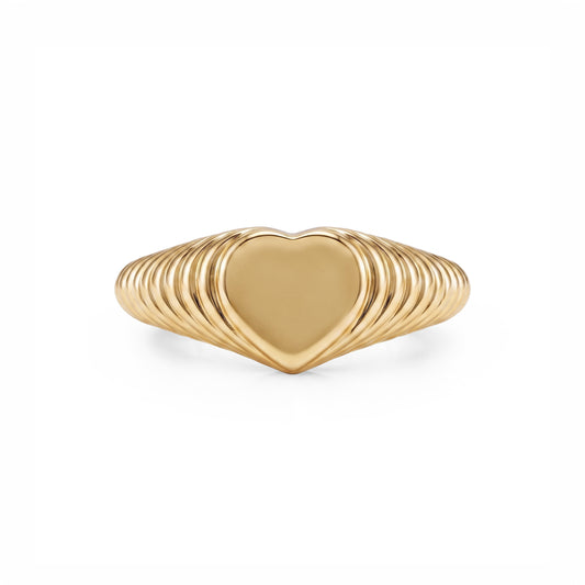 Contessa Heart Signet Ring