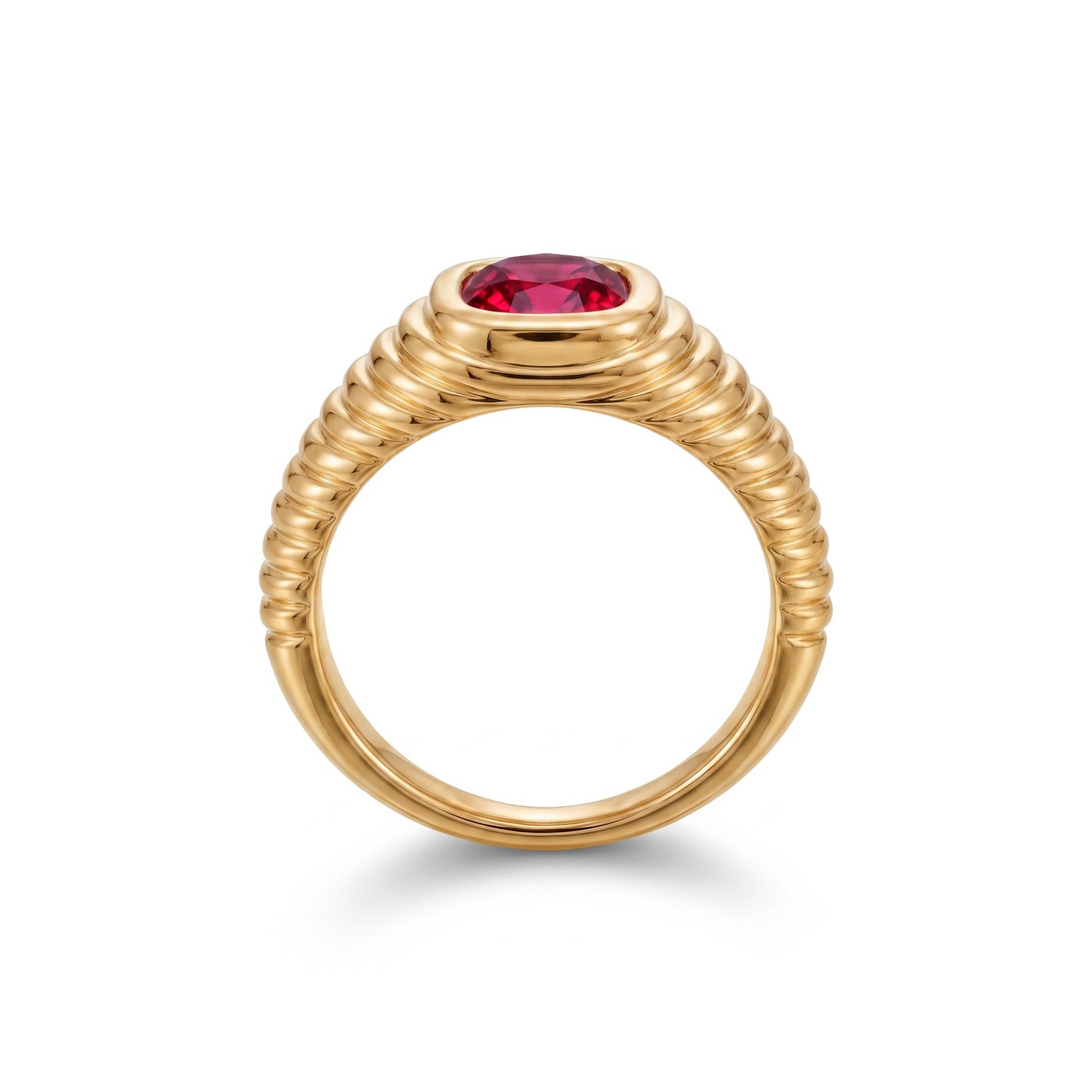 Contessa Red Spinel Pinkie Ring