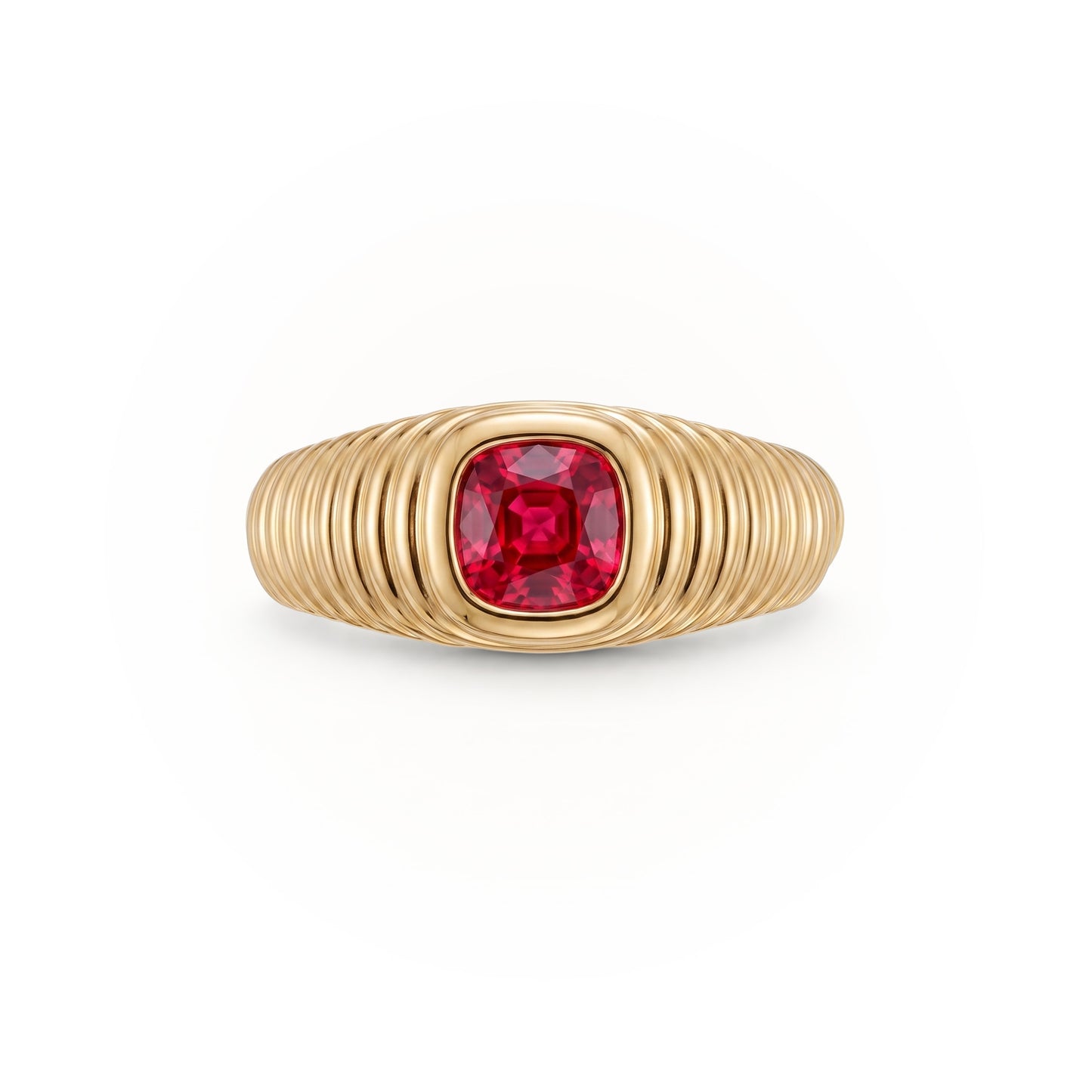 Contessa Red Spinel Pinkie Ring