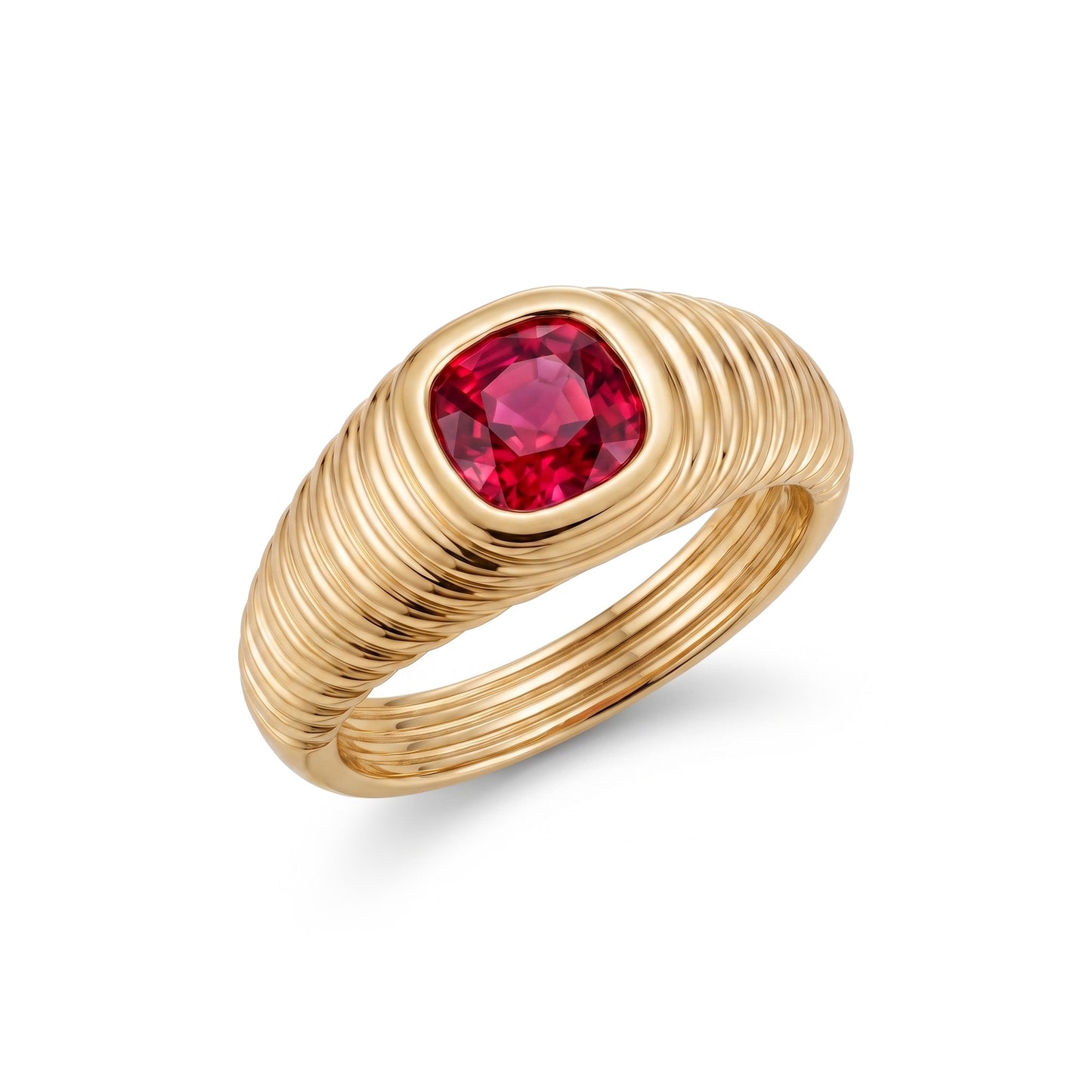 Contessa Red Spinel Pinkie Ring