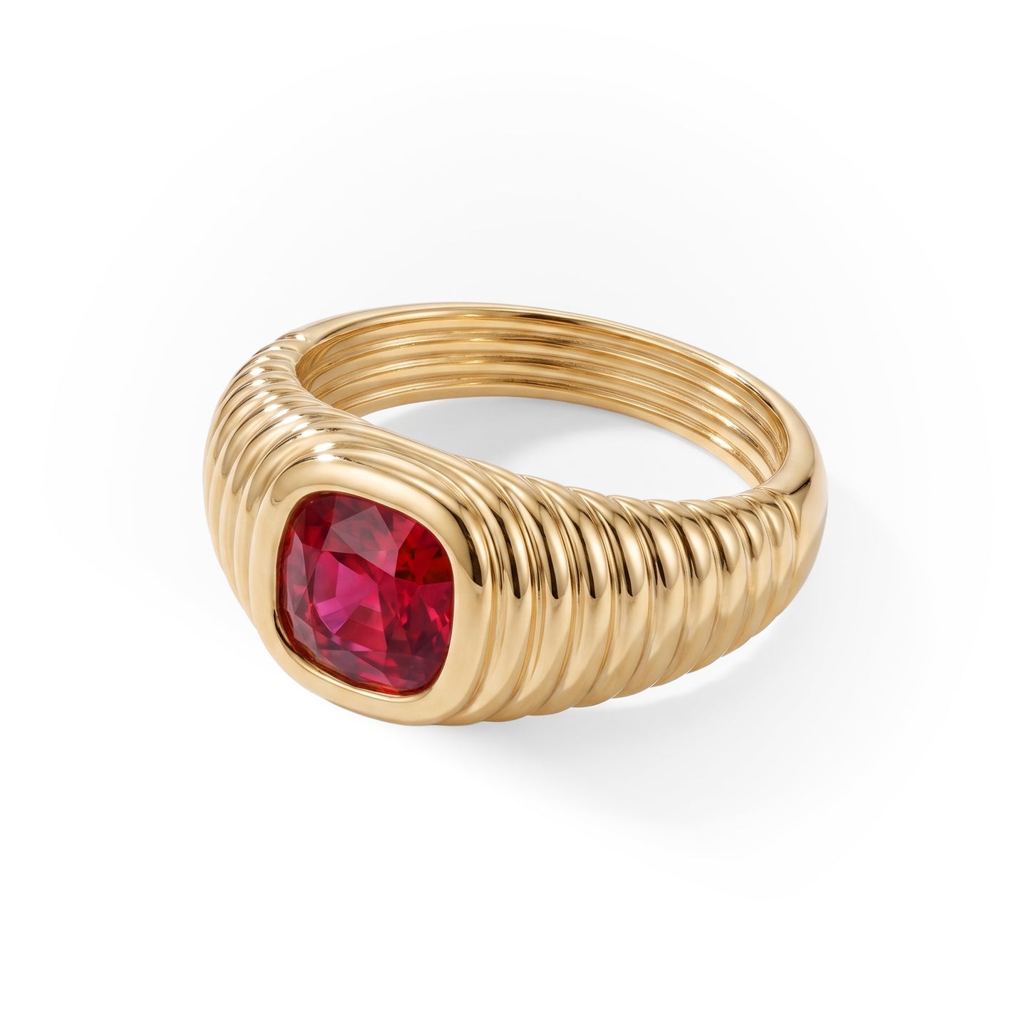 Contessa Red Spinel Pinkie Ring