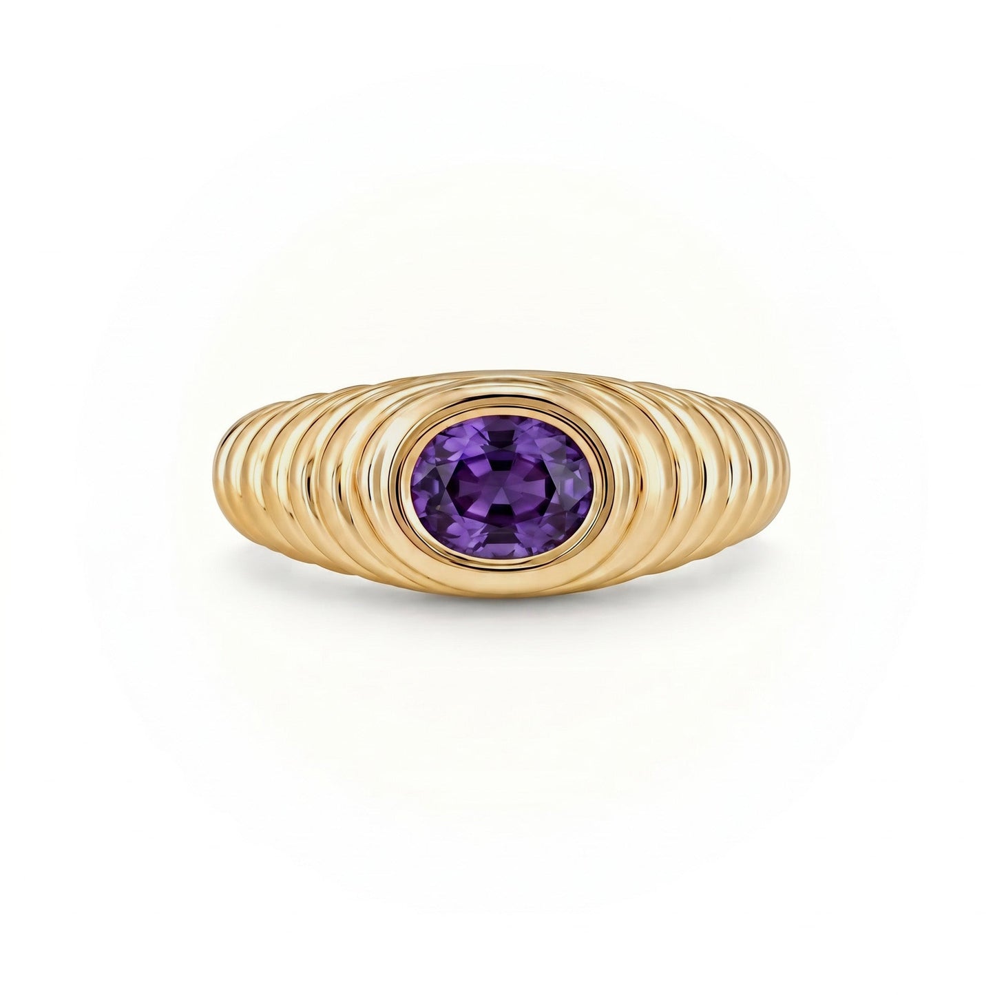 Contessa Purple Spinel Pinkie Ring
