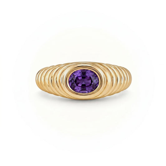 Contessa Purple Spinel Pinkie Ring