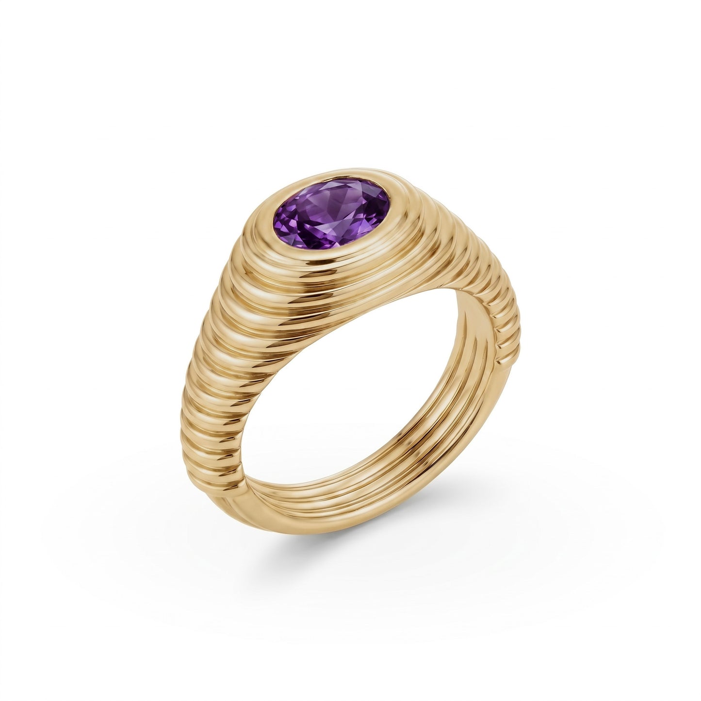 Contessa Purple Spinel Pinkie Ring