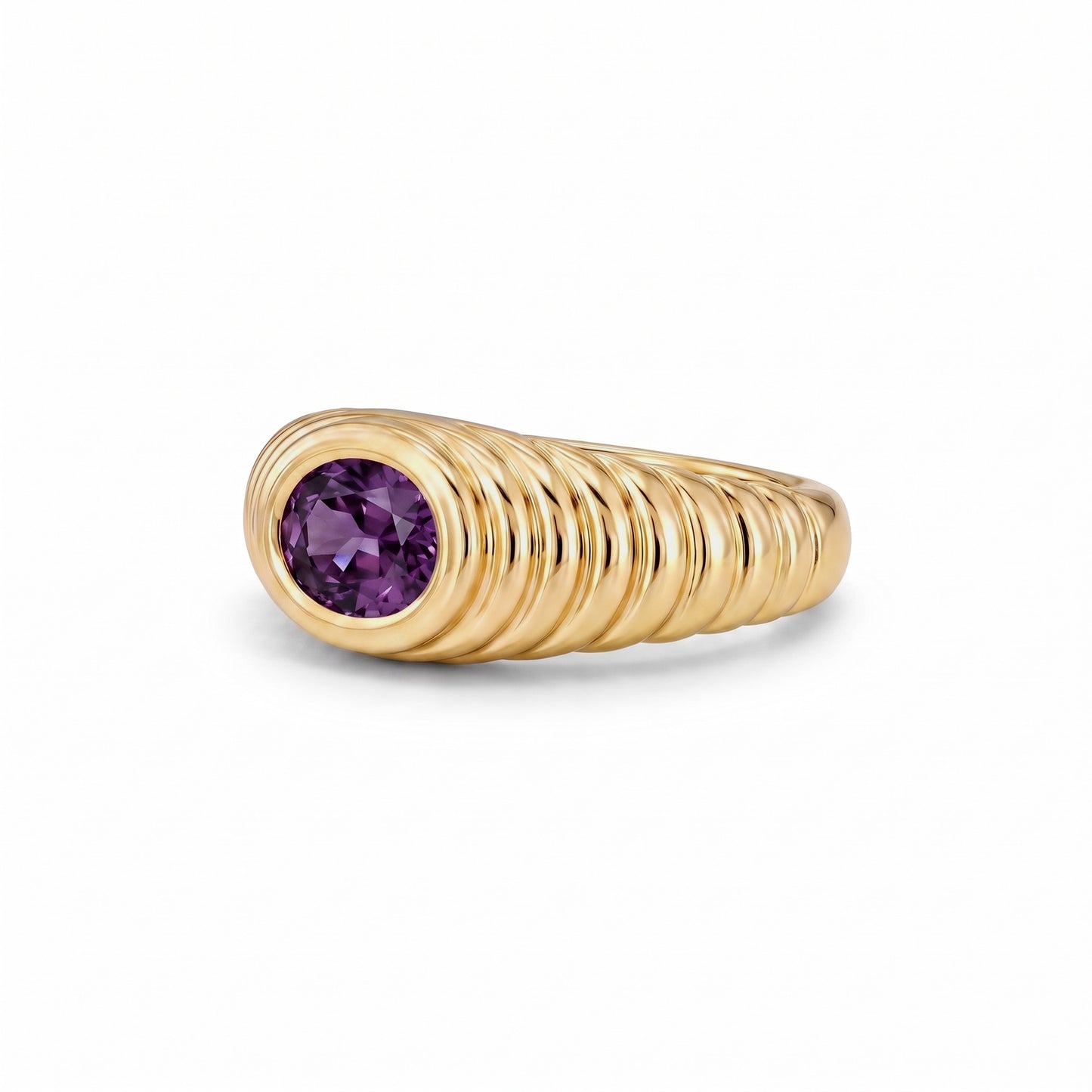 Contessa Purple Spinel Pinkie Ring