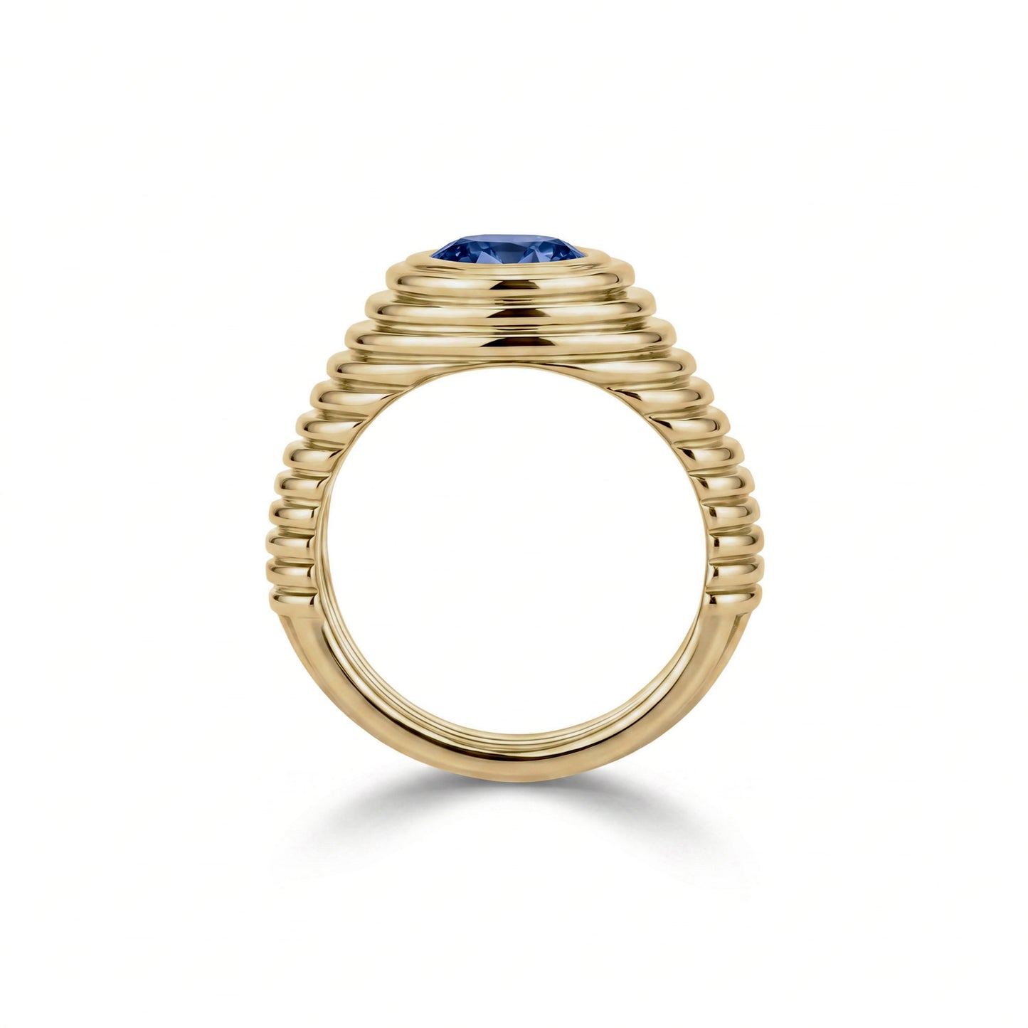 Contessa Blue Ceylon Sapphire Pinkie Ring